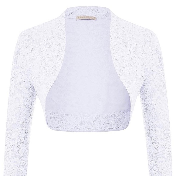 White Lace Bolero - 1950s Style - Picture 1 of 10